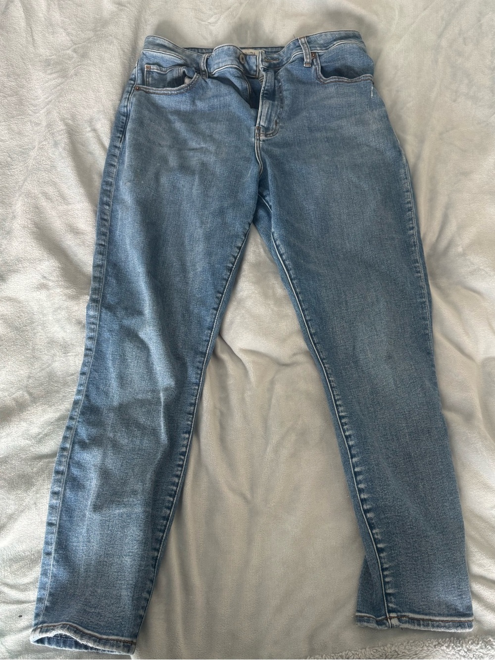 Abercrombie & Fitch Women’s Light Blue High Waist Skinny Jeans